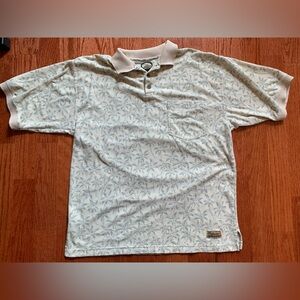 Tommy Bahama Polo Men's Short Sleeve Shirt
Large Palm Tree Print Heavy Cotton